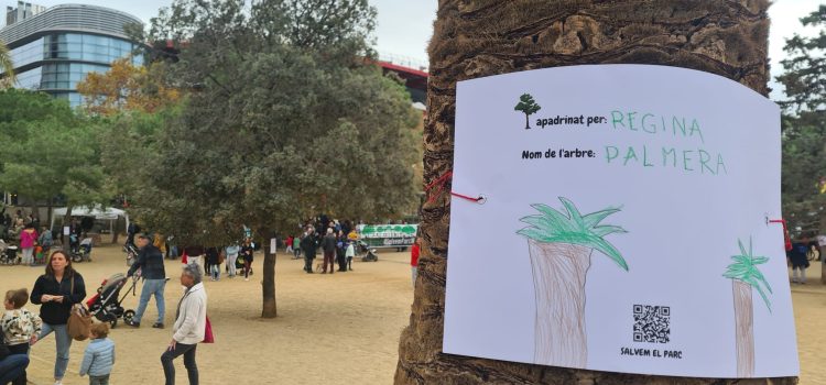 Jornada festiva i cadena humana per salvar el Parc de Joan Miró